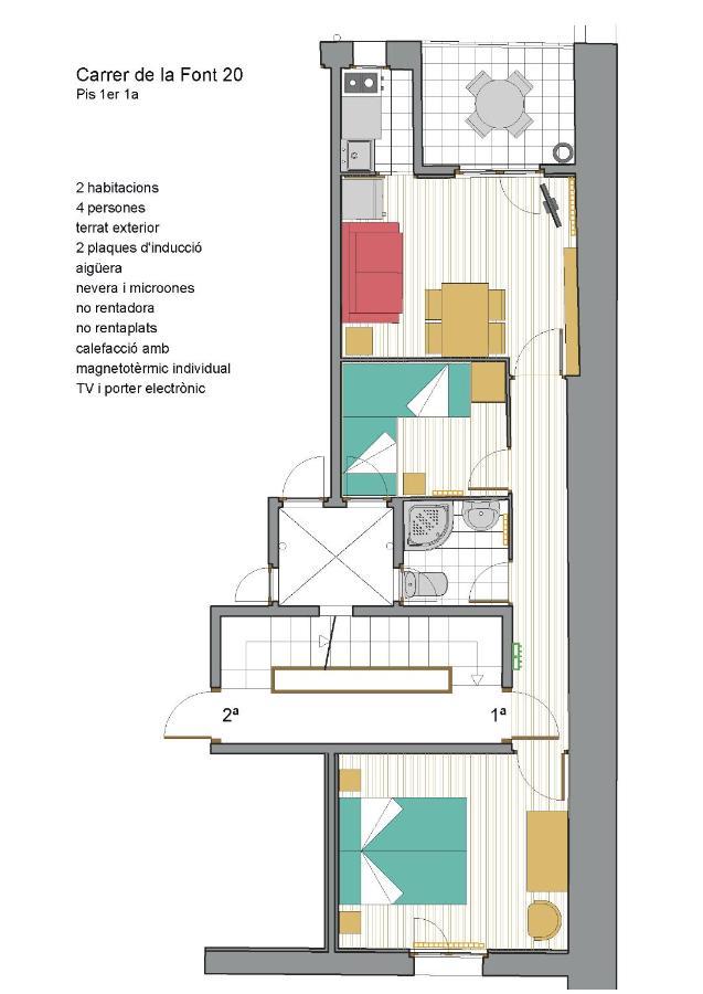 Cal Tofones, 1Er 1A. Apartament Turistic A Borreda, 08619-Barcelona Exteriör bild